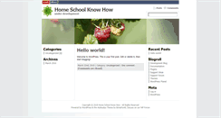 Desktop Screenshot of homeschoolknowhow.com